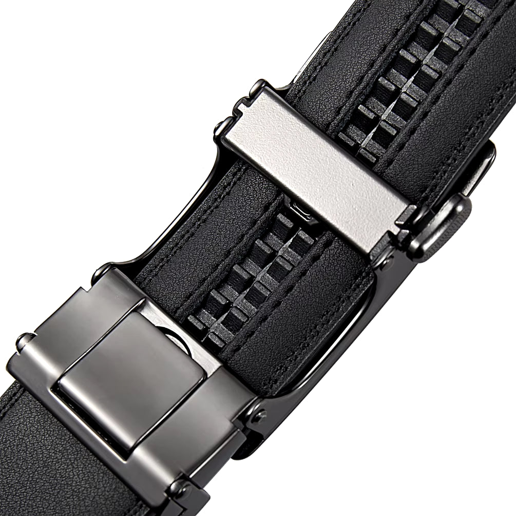 Men'S Leather Belts Fashion Automatic Buckle Cowskin Male Belt Luxury Designer Black Brown 3.5Cm plus Size 130 140 150 160 170Cm